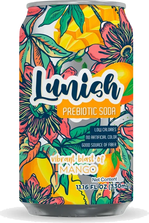 Lunish Prebiotic Soda — Mango