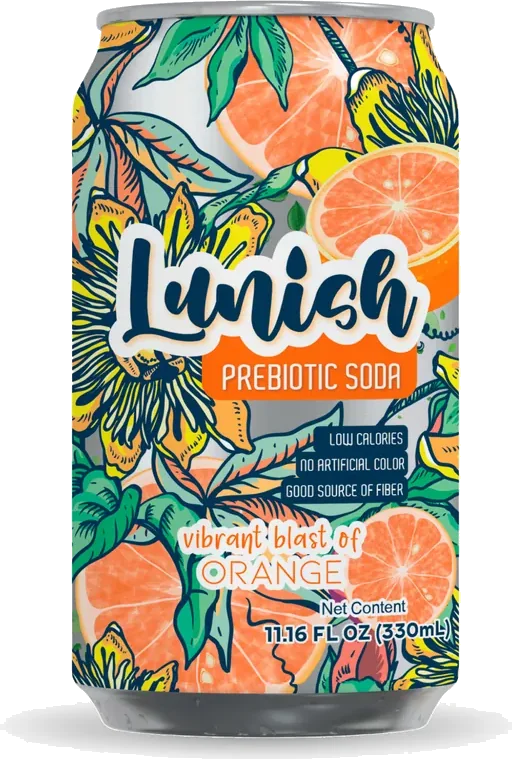 Lunish Prebiotic Soda — Orange