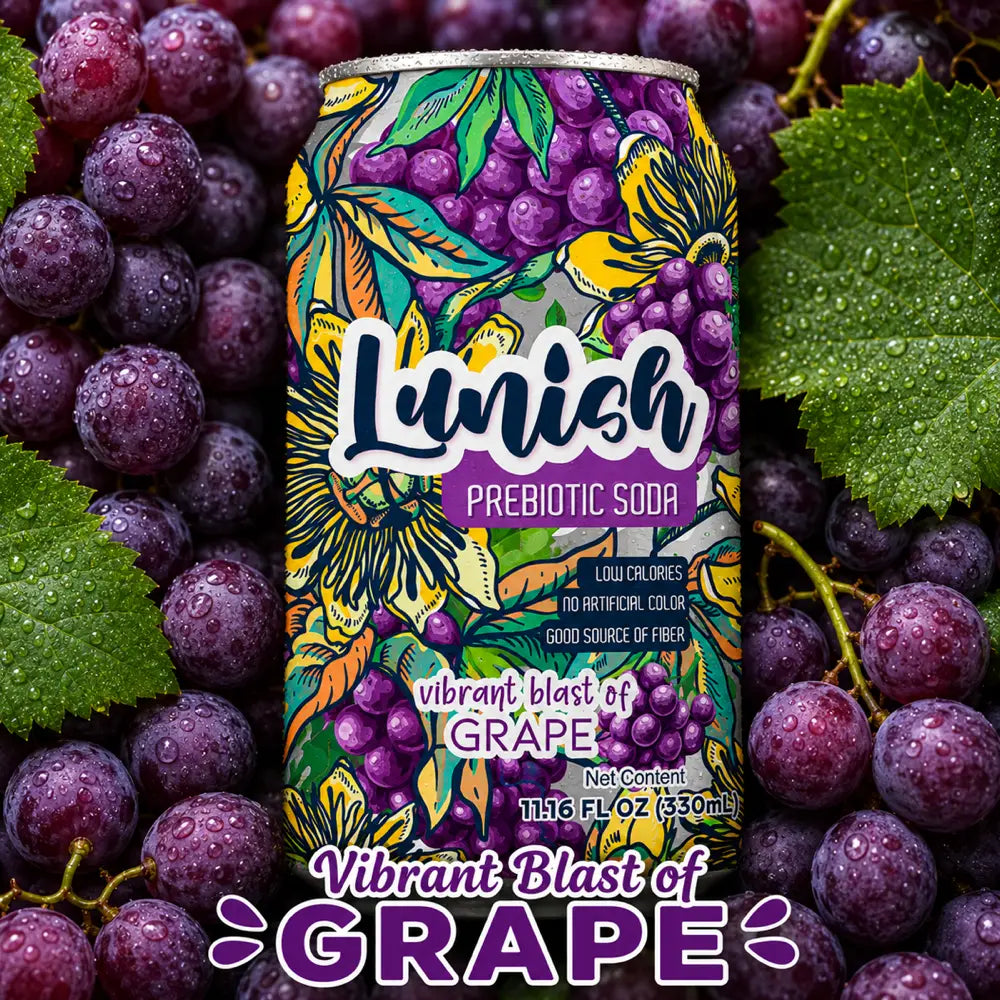Lunish Prebiotic Soda — Grape
