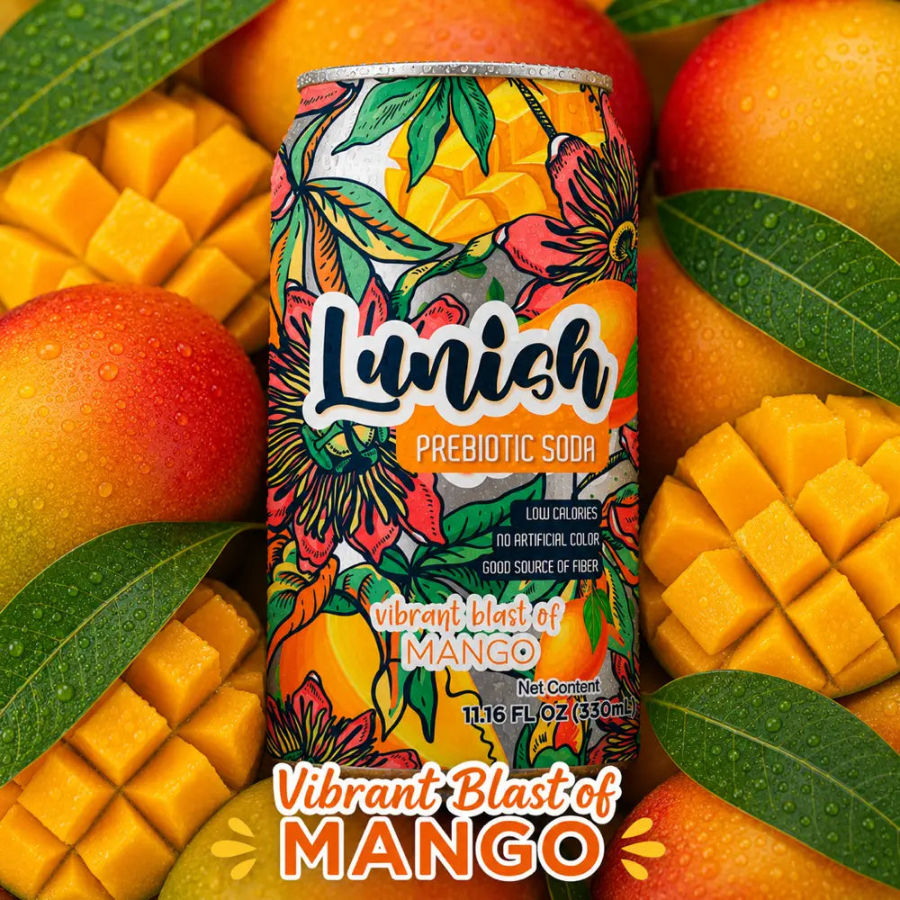 Lunish Prebiotic Soda — Mango