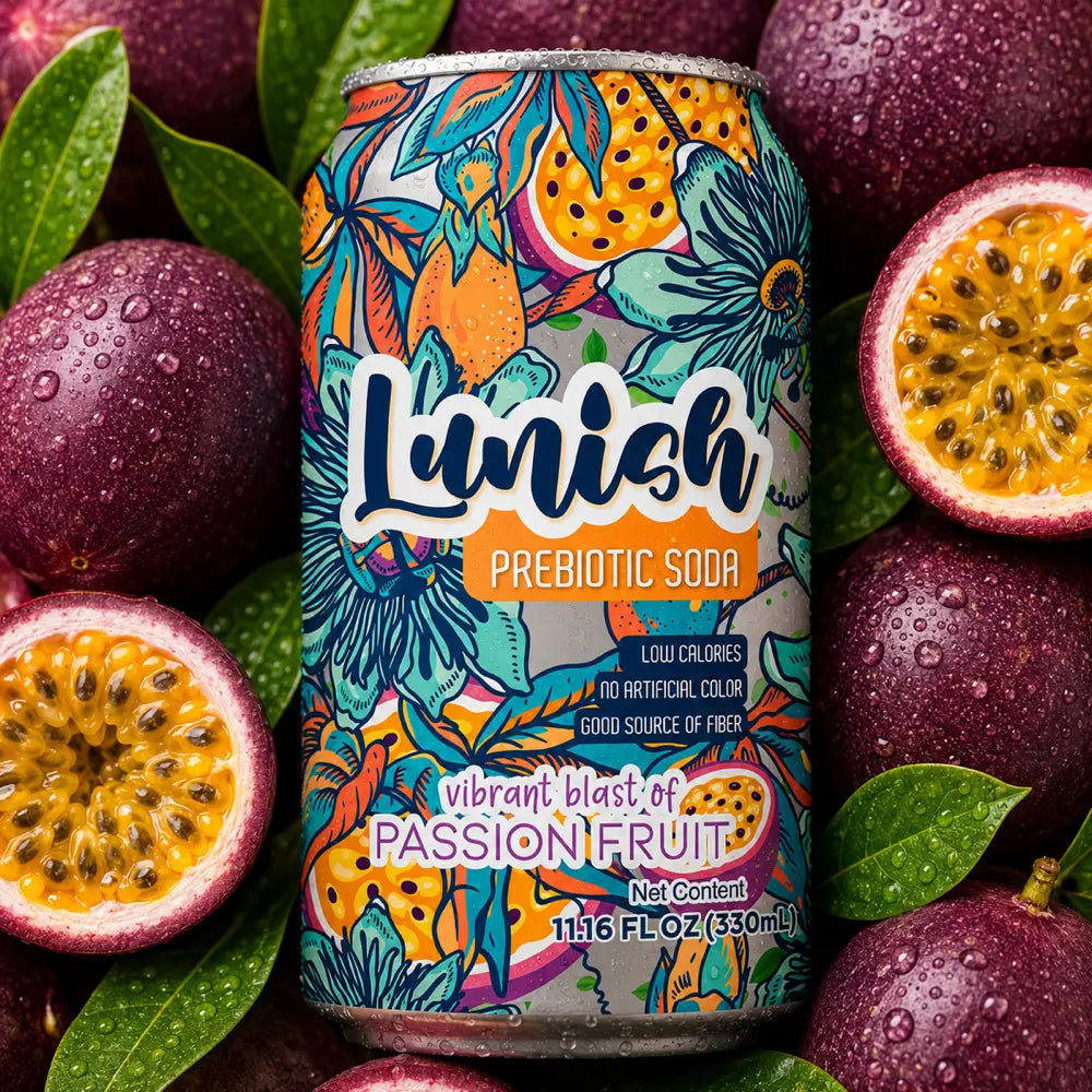Lunish Prebiotic Soda — Passion Fruit