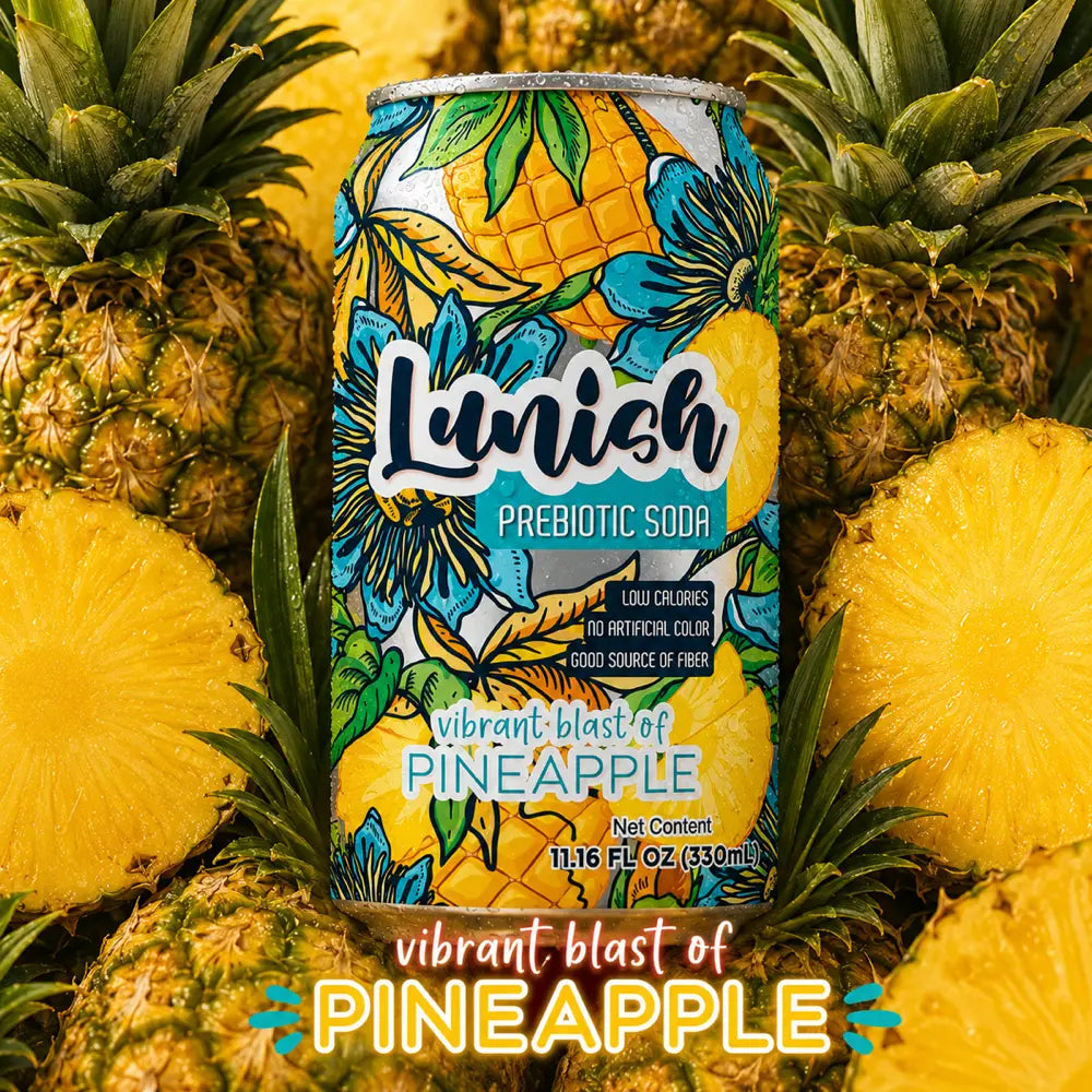 Lunish Prebiotic Soda — Pineapple