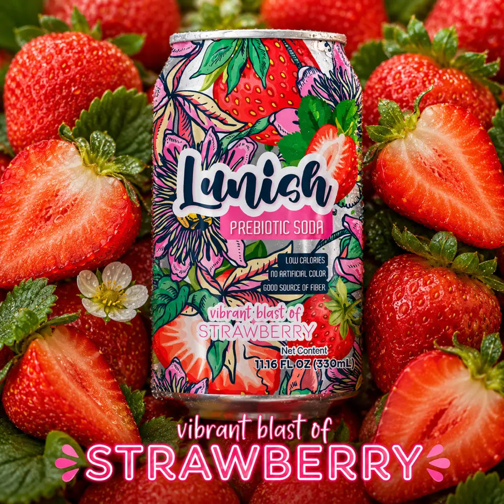 Lunish Prebiotic Soda — Strawberry