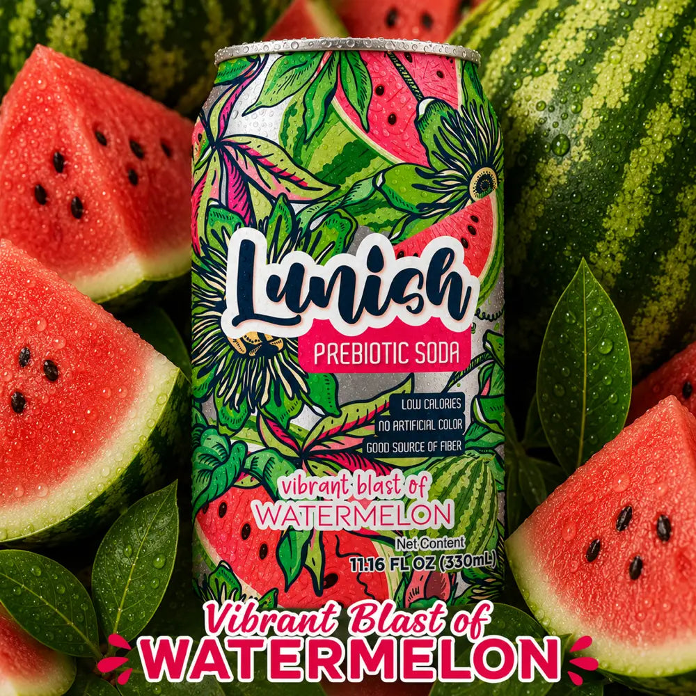 Lunish Prebiotic Soda — Watermelon